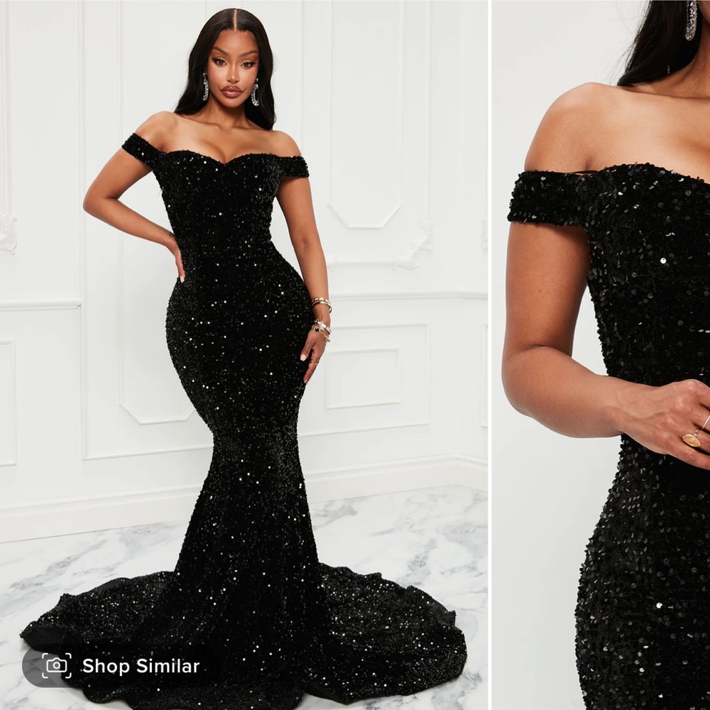 Black sequin Gala Dress | FORMAL